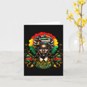 Zwarte Geschiedenis Maand Zwarte Leiders Afro-Amer Kaart (Gele Bloem)