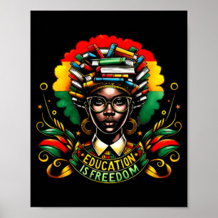 Zwarte Geschiedenis Maand Zwarte Leiders Afro-Amer Poster