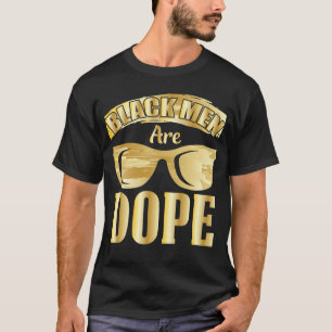 Zwarte geschiedenis Maand Zwarte Mannen Gold Gezeg T-shirt