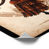 Zwarte geschiedenis maand zwarte vrouw tribyl dans poster (Hoek)