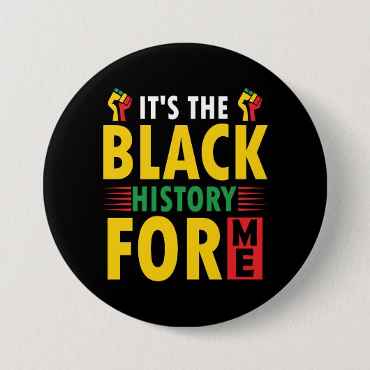 Zwarte Geschiedenis Maandag Button (Voorkant)