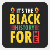 Zwarte Geschiedenis Maandag Sticker (Voorkant)
