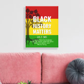 Zwarte geschiedenis MARCUS GARVEY Canvas Afdruk (Insitu (Woonkamer))