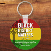 Zwarte geschiedenis MARCUS GARVEY Sleutelhanger (Voorkant)