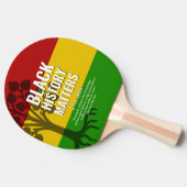 Zwarte geschiedenis MARCUS GARVEY Tafeltennisbatje (Zijkant)
