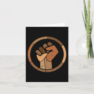 Zwarte Geschiedenis Melanin Fist African Pride Man Kaart