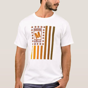 Zwarte Geschiedenis Melanin Vlag Mannen Vrouwen Ki T-shirt