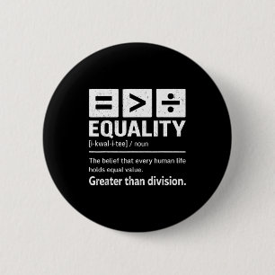 Zwarte Geschiedenis Melanine Gelijkheid Is Groter  Ronde Button 5,7 Cm