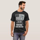 Zwarte geschiedenis met 1e Afrikaanse Amerikaanse  T-shirt (Voorkant volledig)