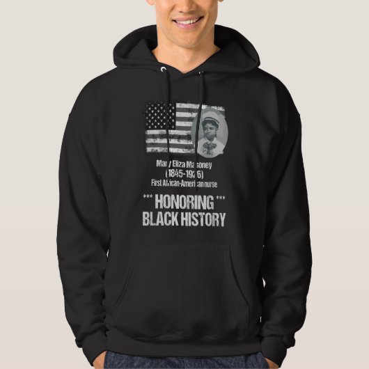 Zwarte Geschiedenis met 1e Afro-Amerikaanse Verple Hoodie (Voorkant)