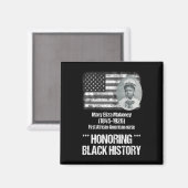 Zwarte geschiedenis met 1e Afro-Amerikaanse verple Magneet (Voorkant / Achterkant)