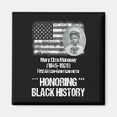 Zwarte geschiedenis met 1e Afro-Amerikaanse verple Magneet (Voorkant)