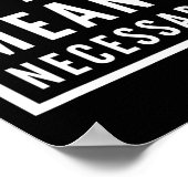 Zwarte geschiedenis - met alle middelen die nodig  poster (Hoek)