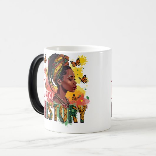 Zwarte geschiedenis Mokken & Cups Ontwerp (Voorkant links)