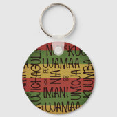 Zwarte Geschiedenis Multikleur Mode Ontwerper Sleu Sleutelhanger (Achterkant)