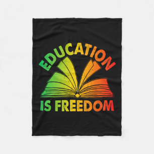 Zwarte Geschiedenis Onderwijs is Vrijheidsboeken Z Fleece Deken