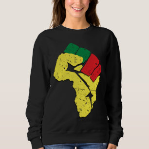 Zwarte Geschiedenis pan Afrikaanse vlagkleuren wee Trui