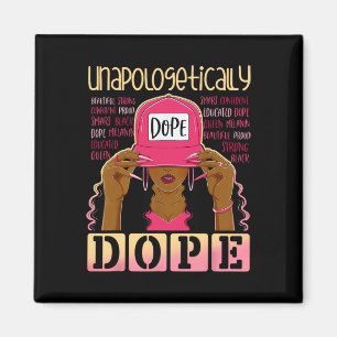 Zwarte geschiedenis Queen Afro Unapologetically Dr Magneet