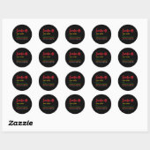 Zwarte geschiedenis Retro Juneteenth Definitie Gra Ronde Sticker (Vel)