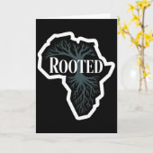Zwarte Geschiedenis Retro Pride Leraar Opgeleide C Kaart (Gele Bloem)