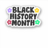 Zwarte Geschiedenis Sticker (Voorkant)