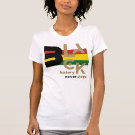 Zwarte Geschiedenis Stopt Nooit BHM Grafische T-sh T-shirt