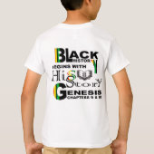 Zwarte geschiedenis t-shirt (Achterkant)