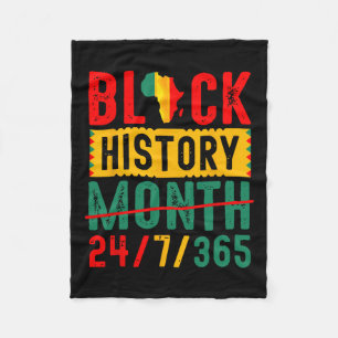 Zwarte Geschiedenis T Shirten Zwarte Geschiedenis Fleece Deken
