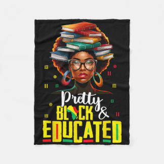 Zwarte Geschiedenis T-shirts Meisje Vrouwen Mooi Z Fleece Deken