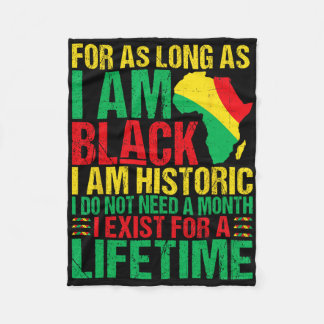 Zwarte Geschiedenis T-shirts Zwarte Geschiedenis M Fleece Deken