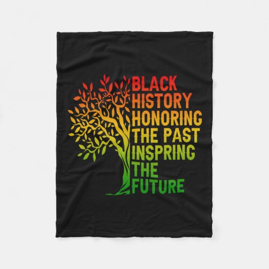 zwarte geschiedenis ter ere van de afrikaanse trot fleece deken (Voorkant)