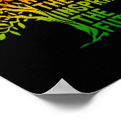 zwarte geschiedenis ter ere van de afrikaanse trot poster (Hoek)