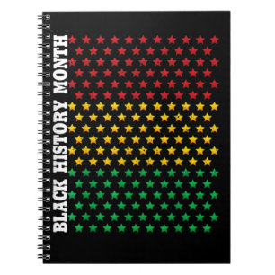 Zwarte geschiedenis van Afrikaanse Amerikanen Maan Notitieboek