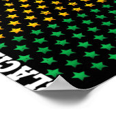 Zwarte geschiedenis van Afrikaanse Amerikanen Maan Poster (Hoek)