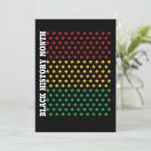 Zwarte geschiedenis van Afrikaanse Amerikanen Maan Save The Date (Staand voorkant)