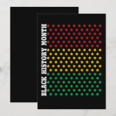 Zwarte geschiedenis van Afrikaanse Amerikanen Maan Save The Date (Voorkant / Achterkant)