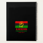 Zwarte geschiedenis van de 11e Dag van de Vrijheid Planner (Achterkant)