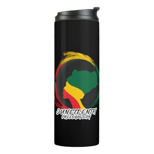 Zwarte geschiedenis van de 11e Dag van de Vrijheid Thermosbeker (Gedraaid links)