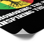 Zwarte geschiedenis van de Afrikaanse Amerikaanse  Poster (Hoek)