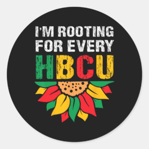 Zwarte geschiedenis van HBCU maand ik rij voor elk Ronde Sticker