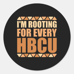 Zwarte geschiedenis van HBCU maand ik rij voor elk Ronde Sticker