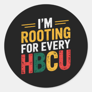 Zwarte geschiedenis van HBCU maand ik rij voor elk Ronde Sticker