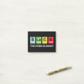 Zwarte geschiedenis van het eerste element post-it® notes (Op bureau)