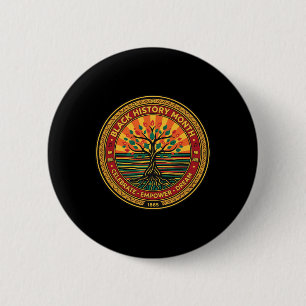Zwarte Geschiedenis Vieren Onderwijzen Inspireren Ronde Button 5,7 Cm
