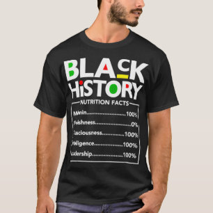 Zwarte Geschiedenis Voedingsffecten Melanin Nutrit T-shirt