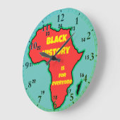 Zwarte geschiedenis voor iedereen grote klok (Hoek)