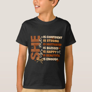 Zwarte Geschiedenis Zij Is Mij Sterk Onderwijs Gez T-shirt