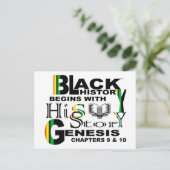 Zwarte geschiedenis - Zijne verhaal Briefkaart (Staand voorkant)