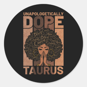 Zwarte geschiedenis zonder terughoudendheid Drug T Ronde Sticker