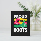 Zwarte geschiedenisgroep van Mijn Briefkaart voor  (Staand voorkant)